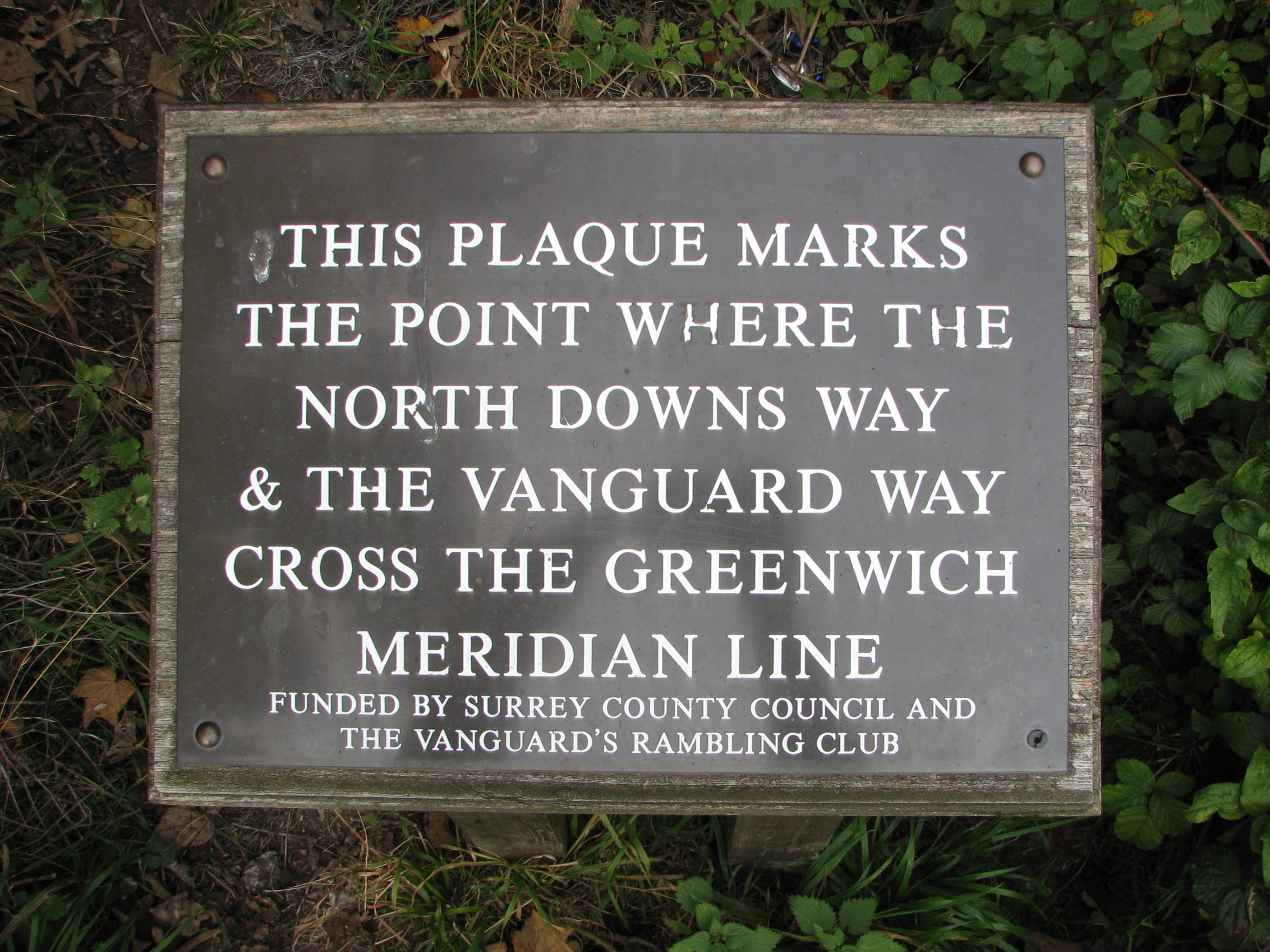 Greenwich Meridian Marker; England; Surrey; Oxted